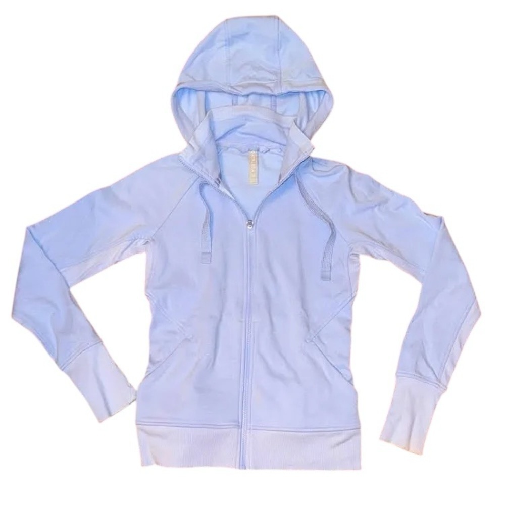 Athleta-Women’s Light Blue Zip-Up Hoodie SZ M